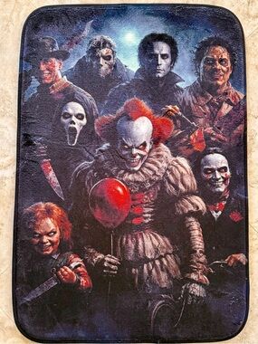 Horror Movie Icons Fuzzy Rug 34x24